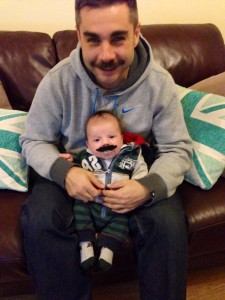 Even baby Harry has got involved with the Movember attempt