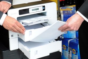 Ricoh GELJET printer close up