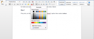 Print Colour