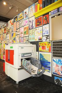 The Risograph with artwork