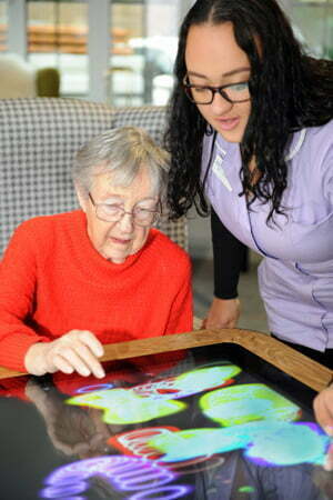 Interactive Touchscreen Table for Care Home